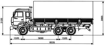 Камаз 53215 чертежи