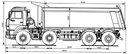 Камаз 65201 чертеж