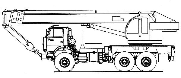 Схематичное изображение крана